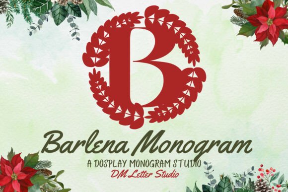 Barlena Monogram: A Premium Display Font for Digital Design