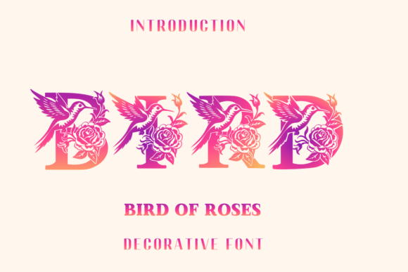 Bird of Roses: A Botanical Elegance for Branding