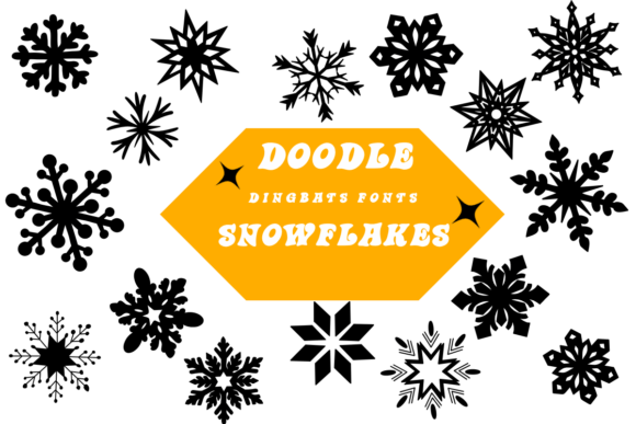 Doodle Snowflakes: A Font for Creative Crafters and Product Makers