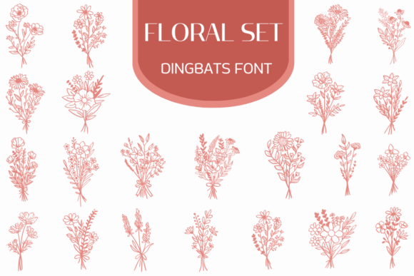 Floral Set: A Font That Blooms With Character