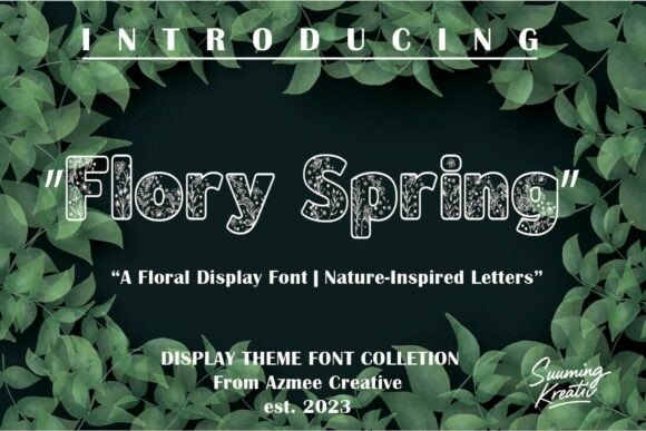 Flory Spring: A Delicate Display Font for Editorial Design
