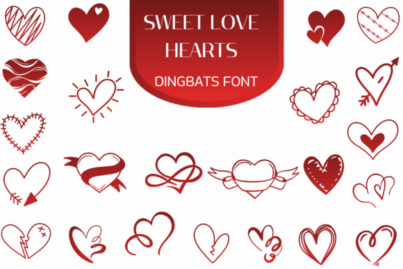 Font Choice That Speaks Love: Sweet Love Hearts in Web Design