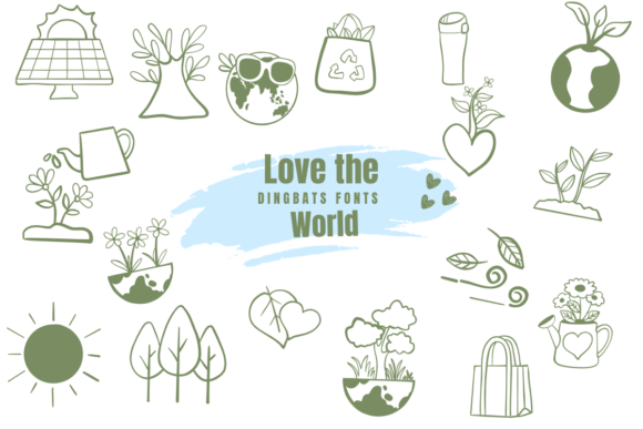 Love the World Font for Creative Crafters