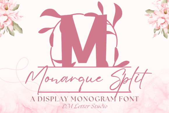 Monarque Split Monogram: A Serif Font for Impactful Digital Design