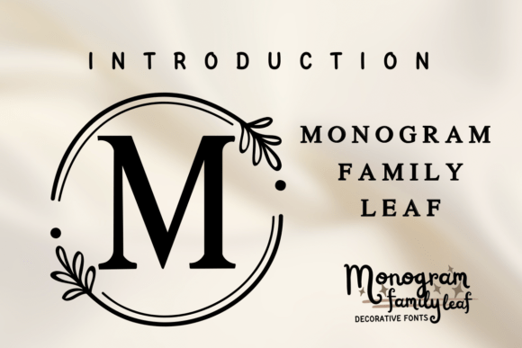 Monogram Family Leaf: A Serif Font for Digital Branding and Web Design