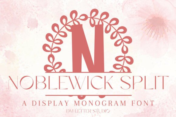 Noblewick Split Monogram Font for Web Design Excellence