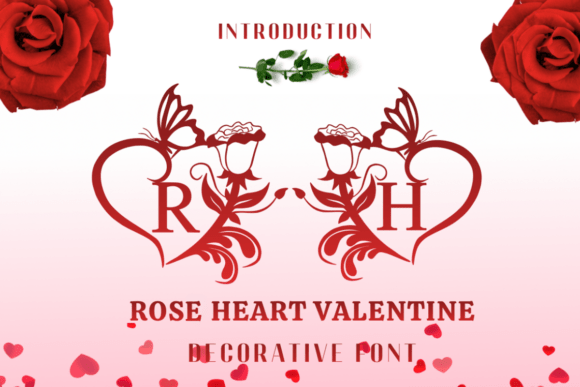 Rose Heart Valentine Font for Handmade Creators