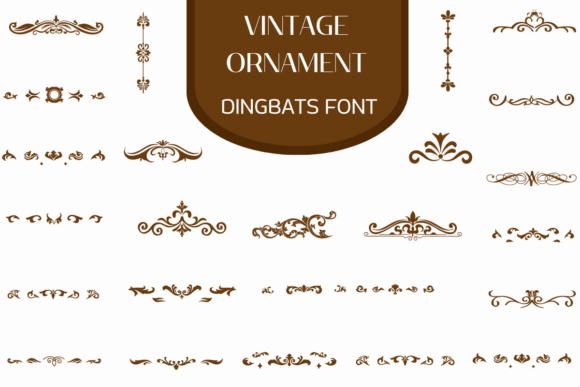 Vintage Ornament Font for Handmade Creators